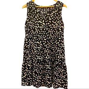 Shein Black & White Print Dress Sz Small